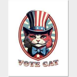 Vote Cat! Posters and Art